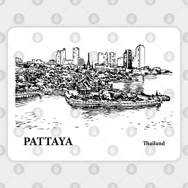 Pattaya Thailand Magnet by Lakeric